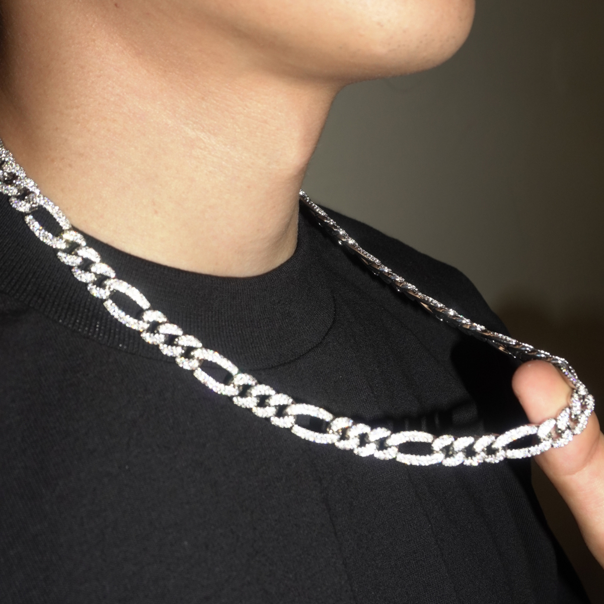 10MM ICED FIGARO CHAIN