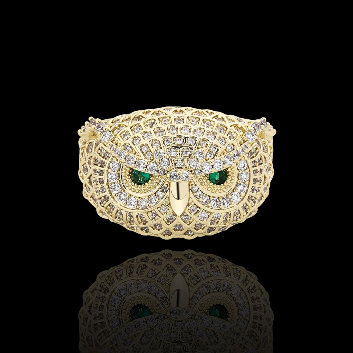 DIAMOND OWL RING