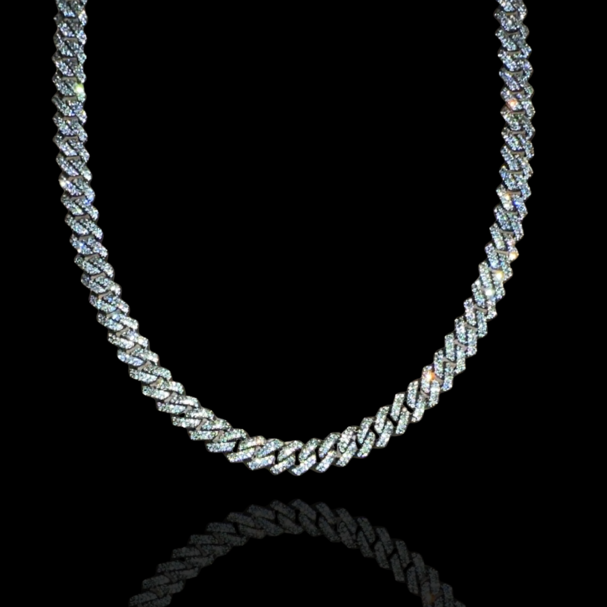 14MM ICED PRONG CUBAN CHAIN