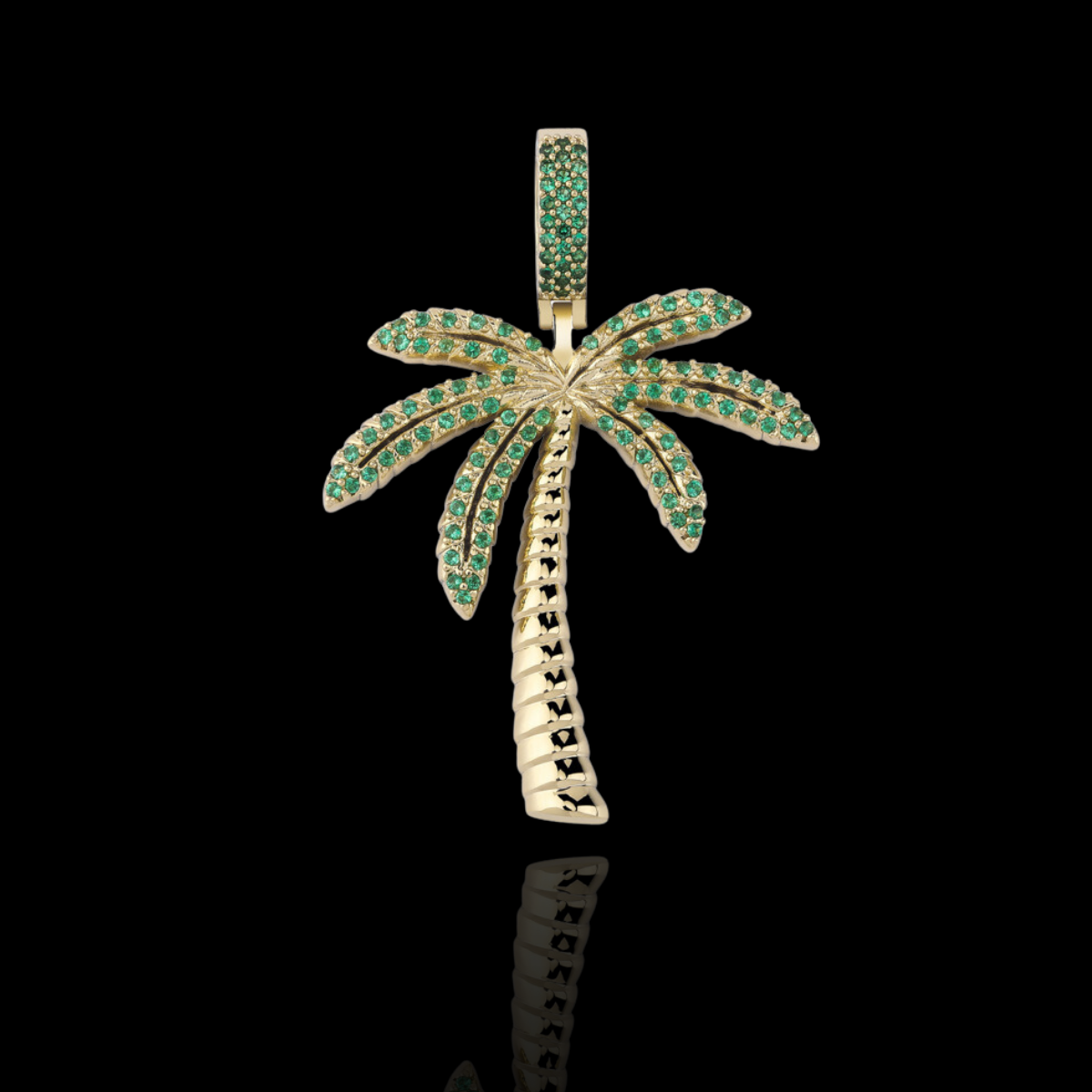 Diamond Palm Tree Necklace - 14K White Gold – Marie's Jewelry Store